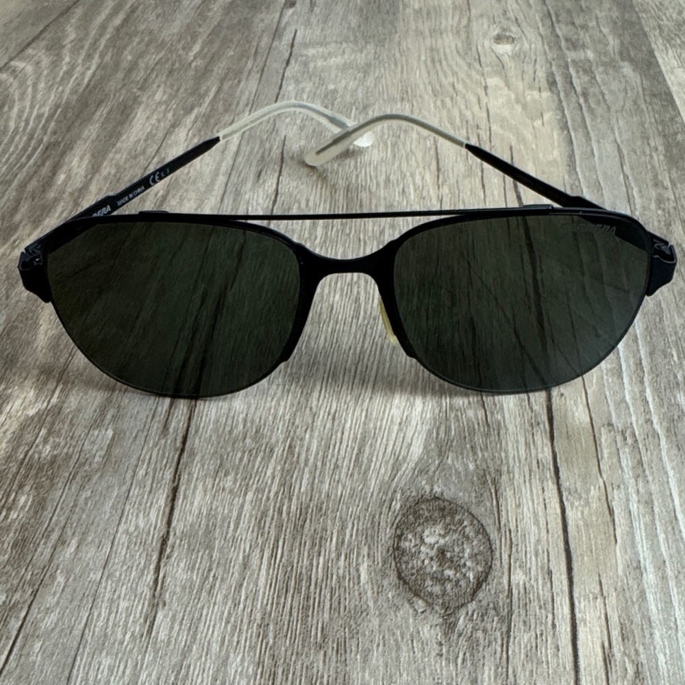 Carrera 114/S Aviator Sunglasses Black Metal Frame UV Protection